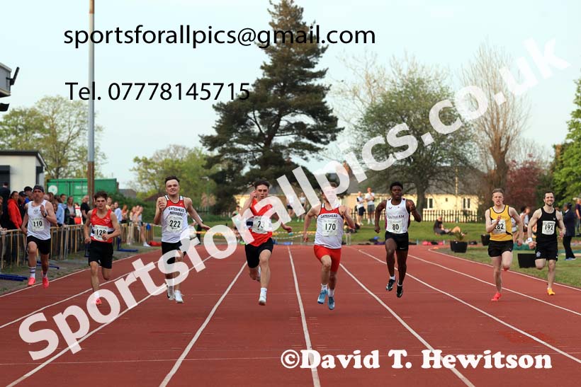 The 150 metres, 2025 NEGP No. 1, Monkton Stadium, Jarrow. Photo: David T. Hewitson/Sports for All Pics